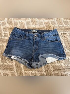 Rewash Denim Frayed Hem Women's Shorts